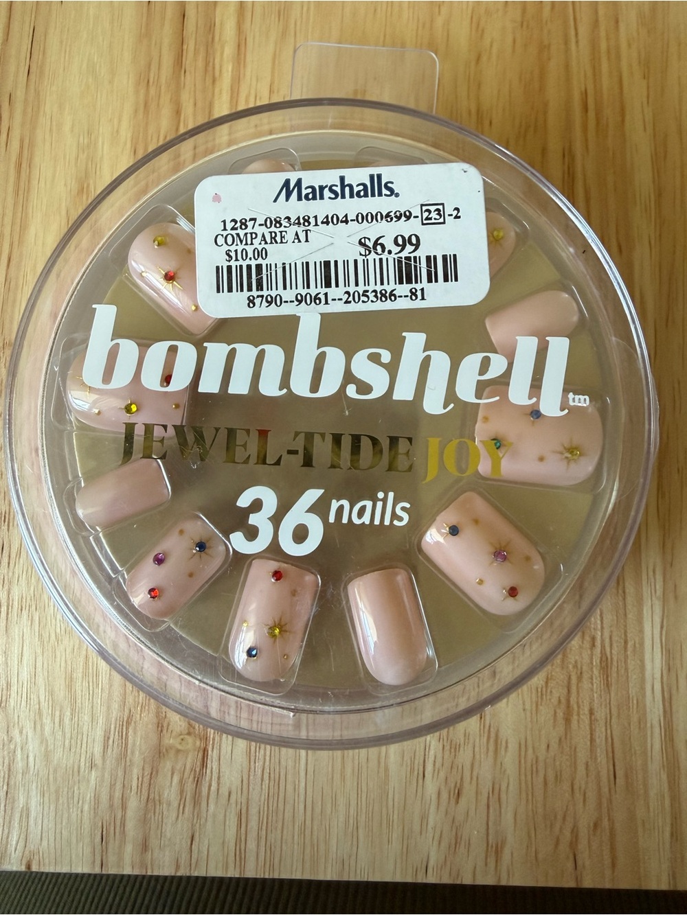 Jewel-Tide Joy 36-Piece Press-On Nails - Blush Pink